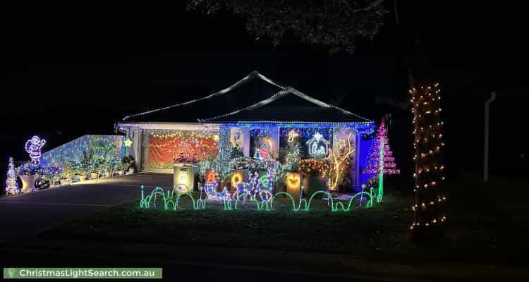 Christmas Light display at 22 Hinchinbrook Circuit, Forest Lake