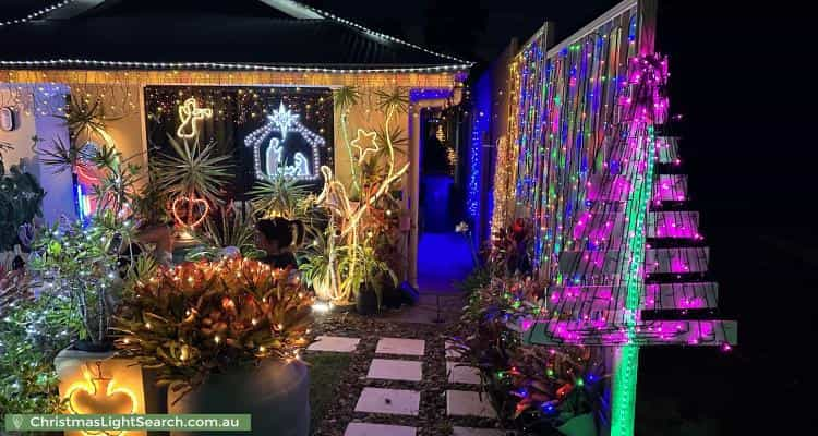 Christmas Light display at 22 Hinchinbrook Circuit, Forest Lake