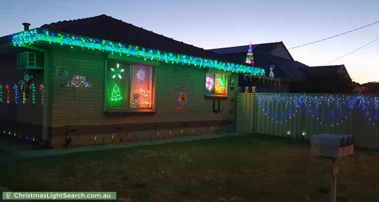 Christmas Light display at 75 Daws Road, Clovelly Park