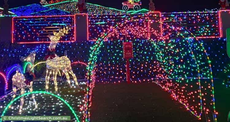 Christmas Light display at 32 Boboli Way, Pearsall