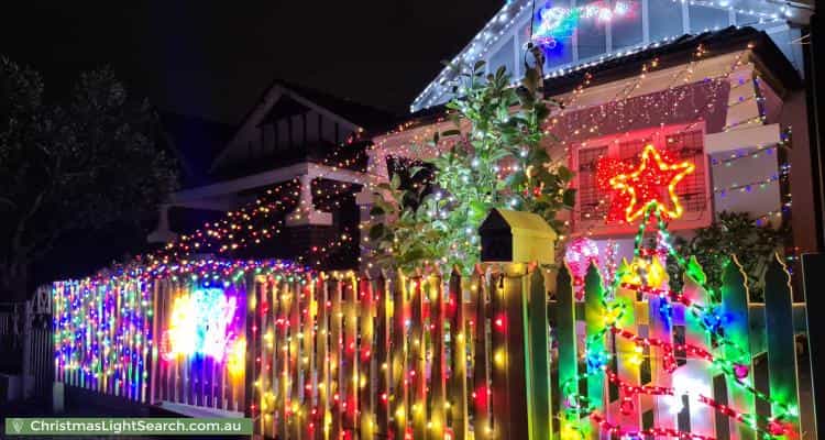 Christmas Light display at 88 River Street, Earlwood