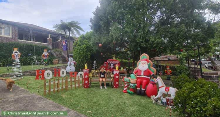 Christmas Light display at 55 Milling Street, Hunters Hill