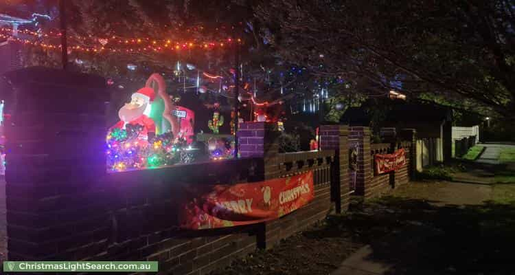 Christmas Light display at 55 Milling Street, Hunters Hill