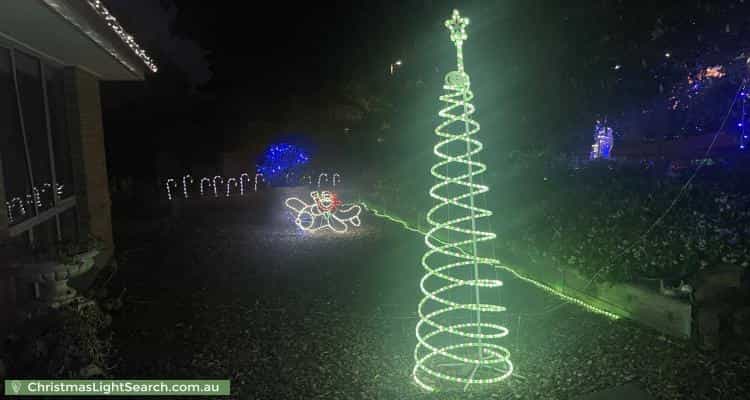 Christmas Light display at 6 Dinnison Circuit, Kambah