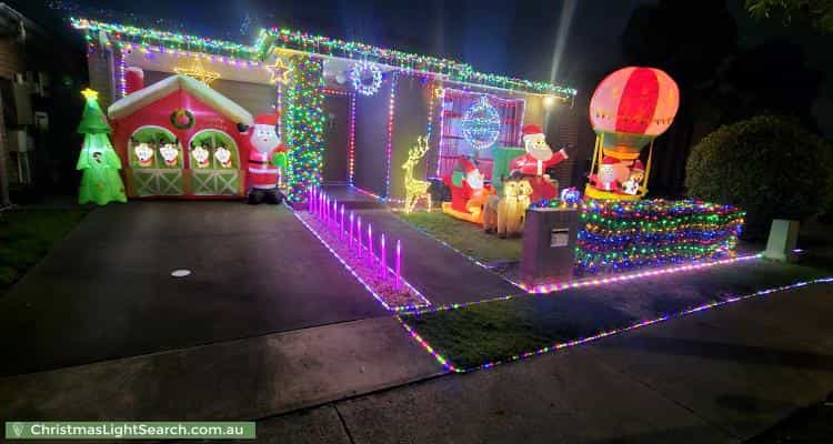 Christmas Light display at 3 Jaeger Street, Cranebrook