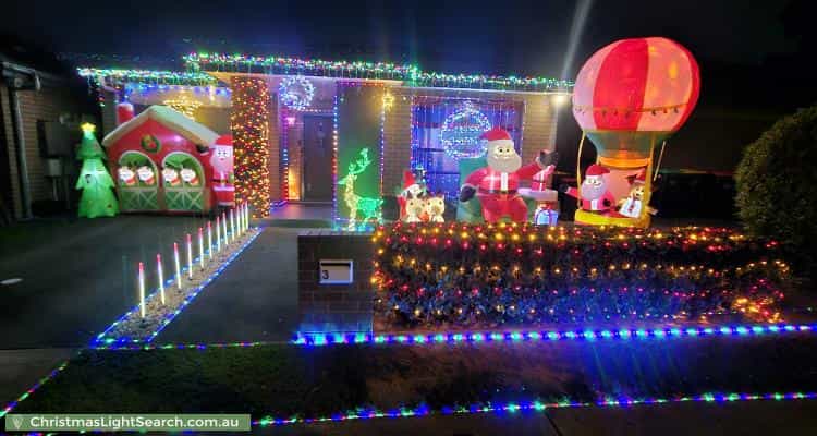 Christmas Light display at 3 Jaeger Street, Cranebrook