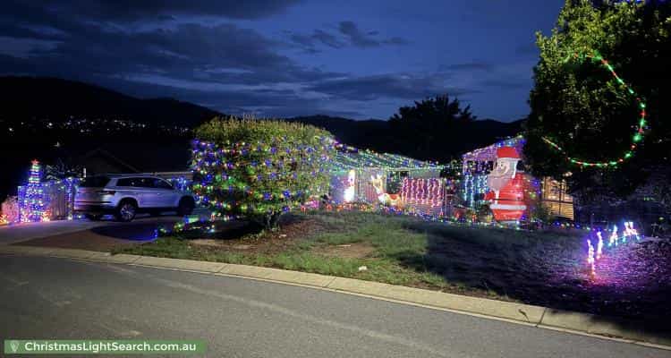 Christmas Light display at 59 Myles Connell Crescent, Gordon