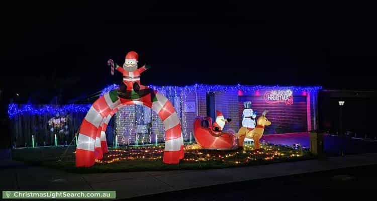 Christmas Light display at 122 Dalray Crescent, Kurunjang