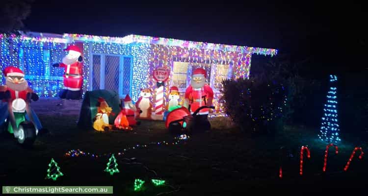 Christmas Light display at 5 Panorama Drive, Windsor Gardens