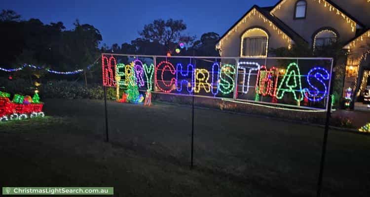 Christmas Light display at 26 Plenty Views Boulevard, Plenty