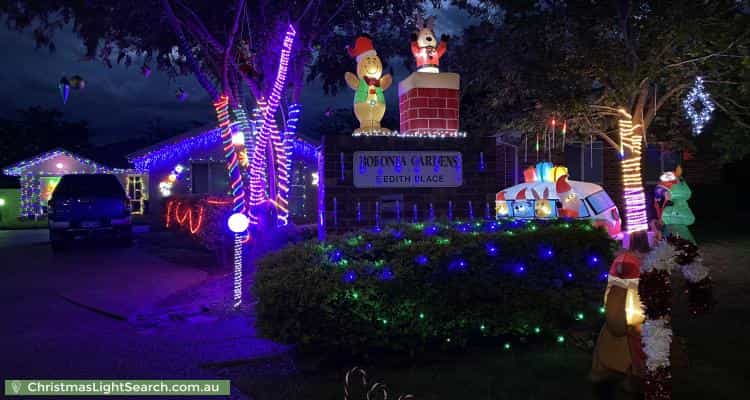 Christmas Light display at  Edith Place, Amaroo