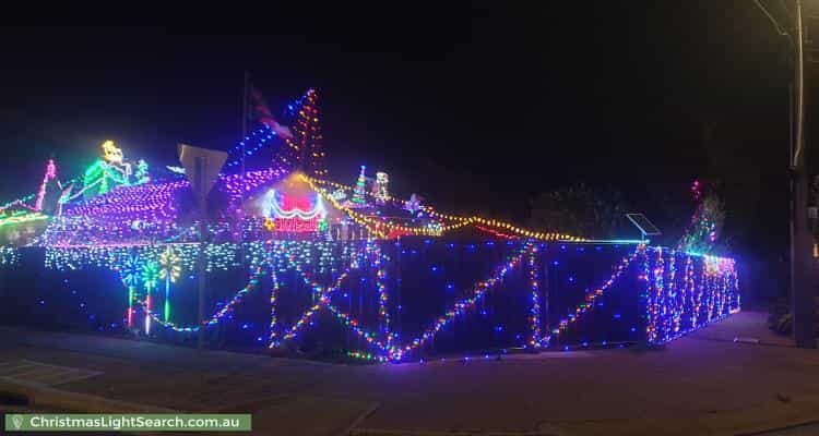 Christmas Light display at 119 Raglan Avenue, South Plympton
