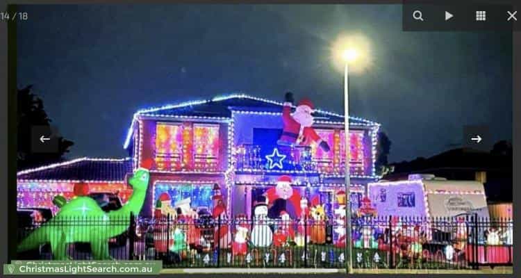 Christmas Light display at 37 Edgewater Circuit, Cairnlea