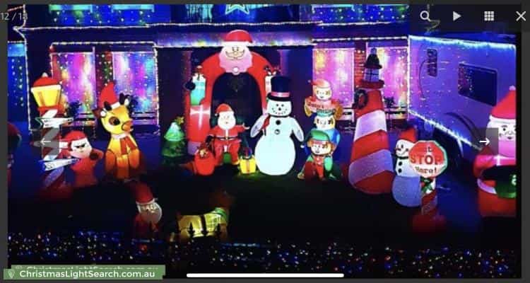 Christmas Light display at 37 Edgewater Circuit, Cairnlea