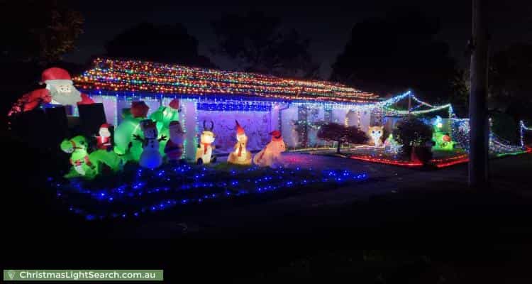 Christmas Light display at 32 Landstrom Quadrant, Kilsyth