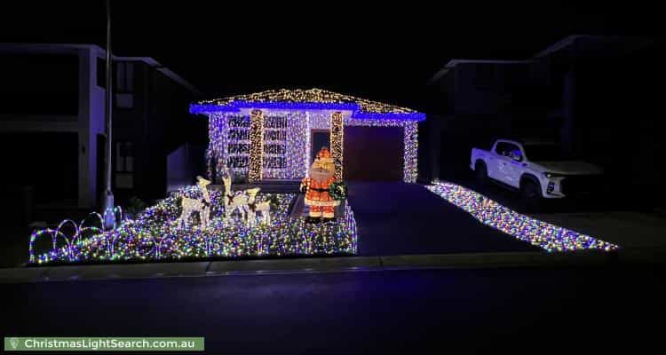 Christmas Light display at  Berridale Street, Gregory Hills