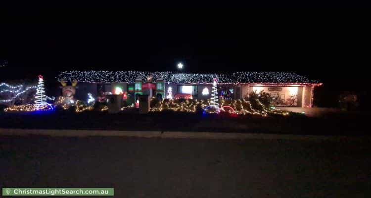 Christmas Light display at 1 Ina Gregory Circuit, Conder