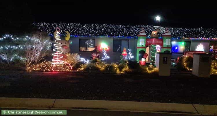 Christmas Light display at 1 Ina Gregory Circuit, Conder