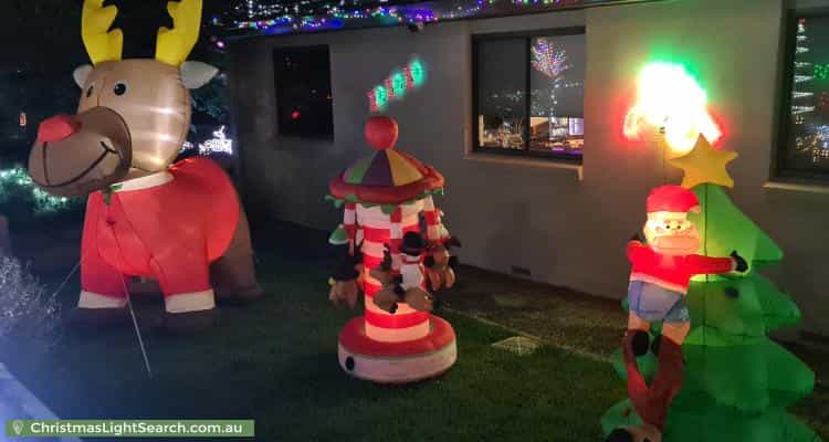 Christmas Light display at 1 Ina Gregory Circuit, Conder