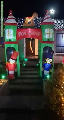 Christmas Light display at 1 Ina Gregory Circuit, Conder