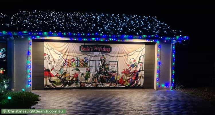 Christmas Light display at 1 Ina Gregory Circuit, Conder