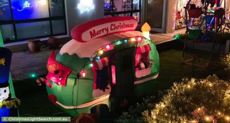 Christmas Light display at 1 Ina Gregory Circuit, Conder