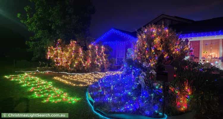 Christmas Light display at 62 Leicester Grove, Andrews Farm