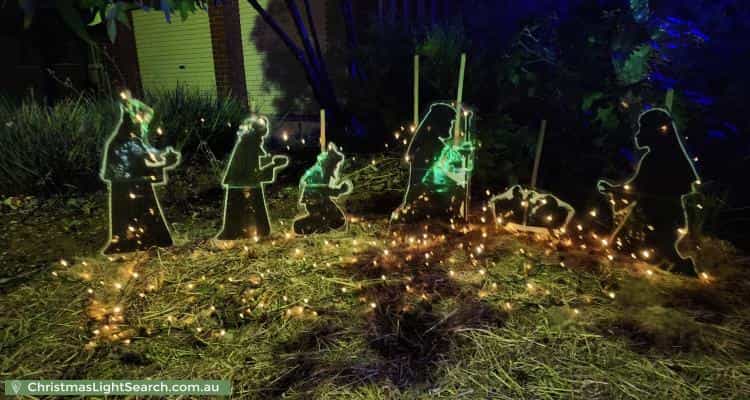Christmas Light display at 62 Leicester Grove, Andrews Farm