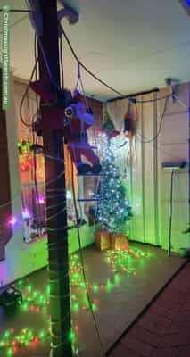 Christmas Light display at 62 Leicester Grove, Andrews Farm