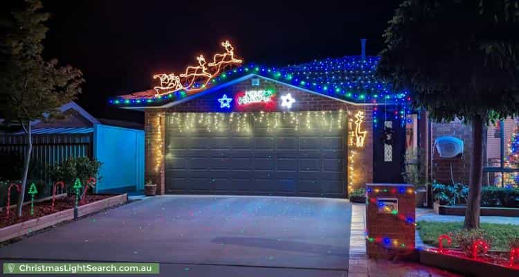 Christmas Light display at 30 Gouldsmith Street, Dunlop