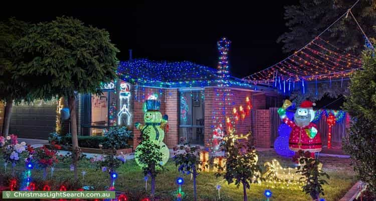 Christmas Light display at 30 Gouldsmith Street, Dunlop