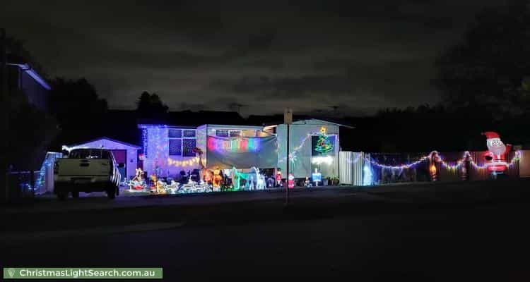 Christmas Light display at 8 Edinburgh Drive, Revesby Heights