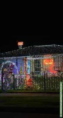 Christmas Light display at 9 Oberon Drive, Carrum Downs