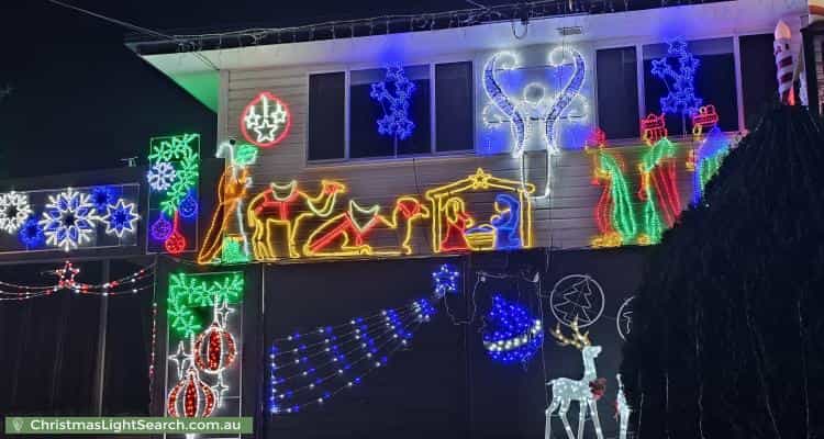 Christmas Light display at 4 Heysen Street, Everton Park