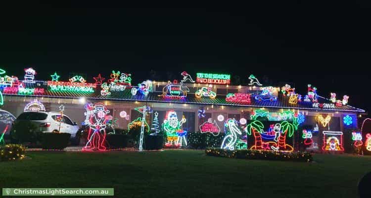 Christmas Light display at 15 Cavalier Parade, Bomaderry