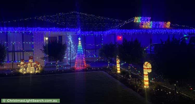 Christmas Light display at 115 President Avenue, Andrews Farm