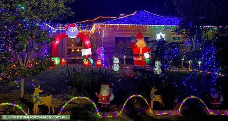 Christmas Light display at 2 Rex Court, Wantirna