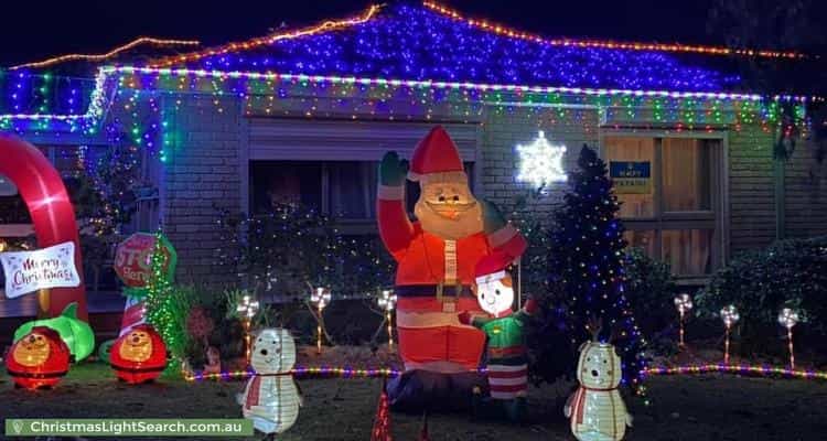 Christmas Light display at 2 Rex Court, Wantirna