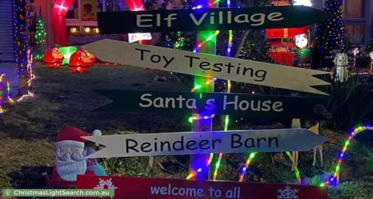 Christmas Light display at 2 Rex Court, Wantirna
