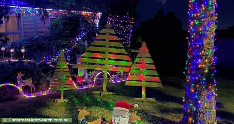 Christmas Light display at 2 Rex Court, Wantirna