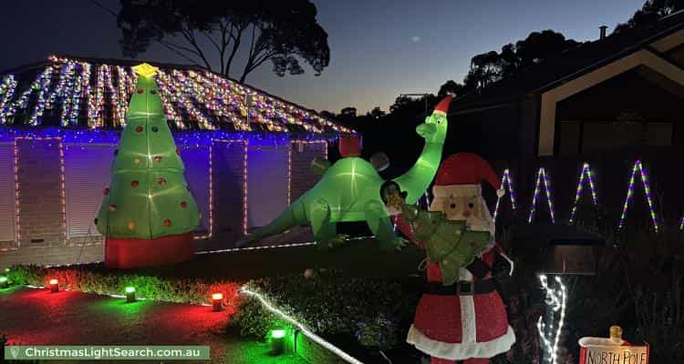Christmas Light display at 5 Senior Court, Watsonia North