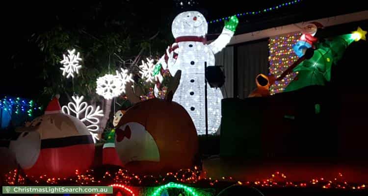 Christmas Light display at 21 Burke Parade, Hewett