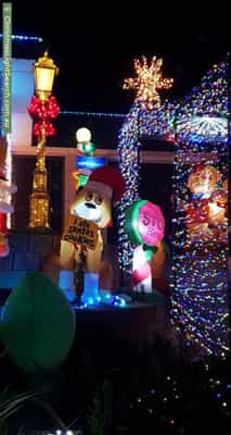 Christmas Light display at 21 Burke Parade, Hewett