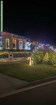 Christmas Light display at 7 Lightwood Avenue, Seymour