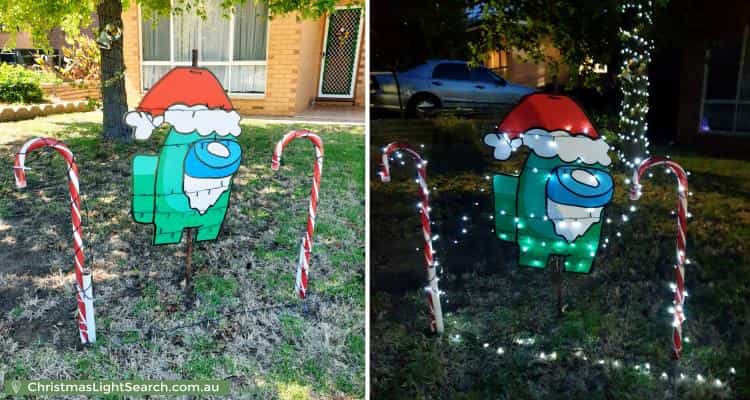 Christmas Light display at 8 Parsons Road, Reynella