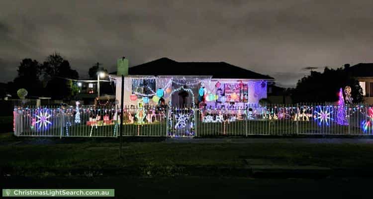 Christmas Light display at 99 Willan Drive, Cartwright