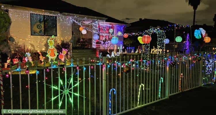 Christmas Light display at 99 Willan Drive, Cartwright