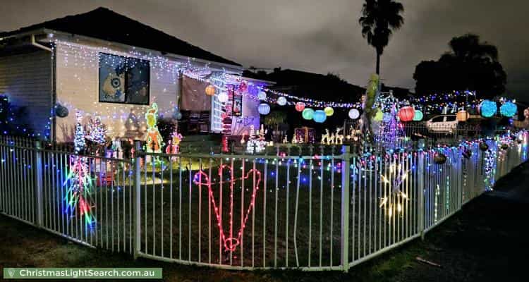 Christmas Light display at 99 Willan Drive, Cartwright