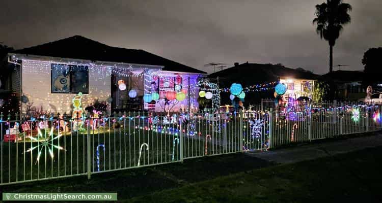 Christmas Light display at 99 Willan Drive, Cartwright