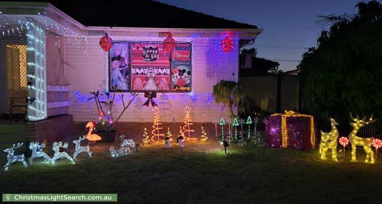 Christmas Light display at 99 Willan Drive, Cartwright
